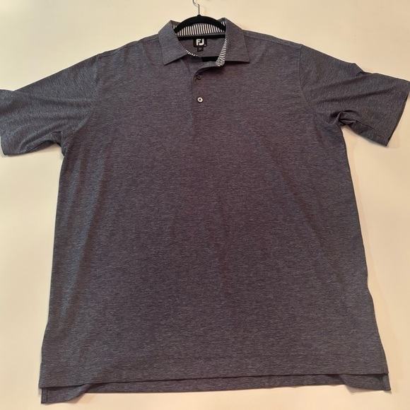FootJoy Other - FootJoy FJ Golf Polo Shirt Men’s XL Gray Heather Stripe Collar PGC Logo